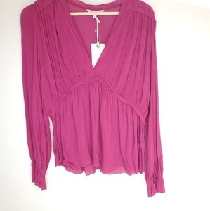 Lucky Brand Women's Small Boho Blouse